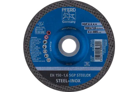 Pferd 63174 SGP STEELOX Type 27 Cut-Off Wheel | 6" Diameter | 7/8" Arbor Hole | 0.045" Thickness | Sold by Box of 25