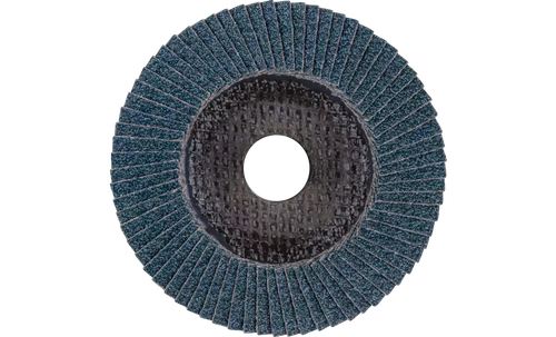 Pferd 62222 Polifan Flap Disc | 7/8" Arbor Hole | 4-1/2" Diameter | Zirconia Alumina 40 Grit | Type 29 | Sold by Box of 10