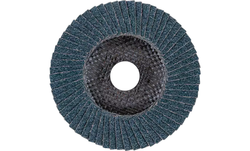 Pferd 62176 Polifan Flap Disc | 7/8" Arbor Hole | 4-1/2" Diameter | Zirconia Alumina 40 Grit | Type 27 | Sold by Box of 10