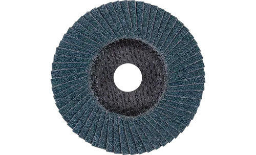 Pferd 62182 Polifan Flap Disc | 7/8" Arbor Hole | 5" Diameter | Zirconia Alumina 40 Grit | Type 27 | Sold by Box of 10