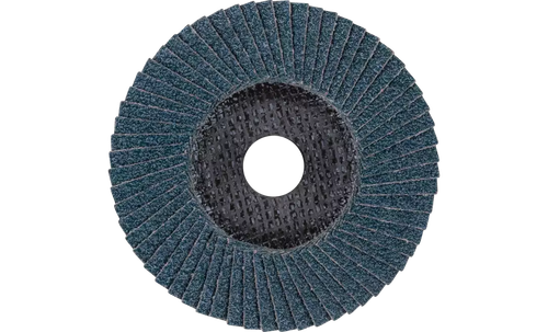 Pferd 62184 Polifan Flap Disc | 7/8" Arbor Hole | 5" Diameter | Zirconia Alumina 60 Grit | Type 27 | Sold by Box of 10