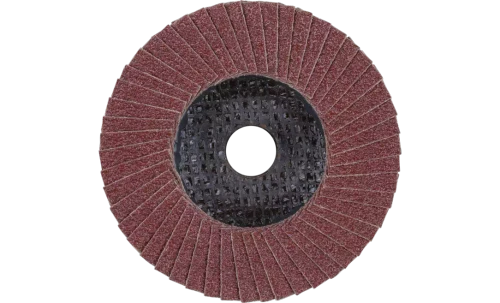 Pferd 62146 SG Steelox Polifan Flap Disc | 5/8" Arbor Hole | 4" Diameter | Aluminum Oxide 120 Grit | Type 27 | Sold by Box of 10