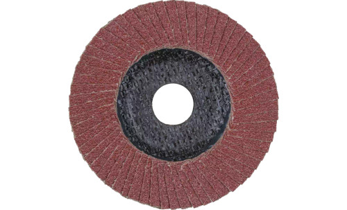 Pferd 62256 SG Steelox Polifan Flap Disc | 5/8-11" Arbor Hole | 4-1/2" Diameter | Aluminum Oxide 120 Grit | Type 27 | Sold by Box of 10