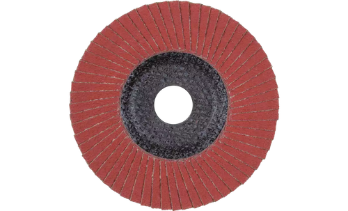 Pferd 62367 Polifan Flap Disc | 5" Diameter | 7/8" Arbor Hole | Aluminum Oxide 80 Grit | Type 27 | Sold by Box of 10
