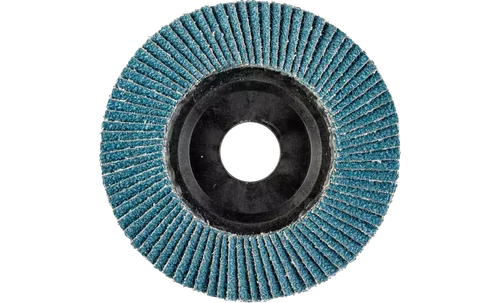 PFERD 68158 Polifan Flap Disc | 5/8-11" Arbor Hole | 4-1/2" Diameter | Zirconia Alumina 40 Grit | Flat | Sold by Box of 10