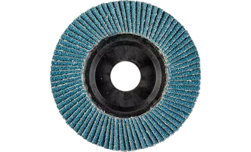 PFERD 68159 Polifan Flap Disc | 5/8-11" Arbor Hole | 4-1/2" Diameter | Zirconia Alumina 60 Grit | Flat | Sold by Box of 10