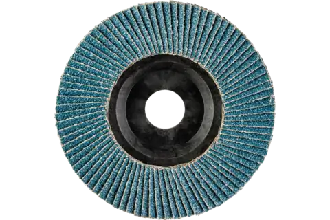 PFERD 68106 Polifan Flap Disc | 7/8" Arbor Hole | 5" Diameter | Zirconia Alumina 80 Grit | Flat | Sold by Box of 10