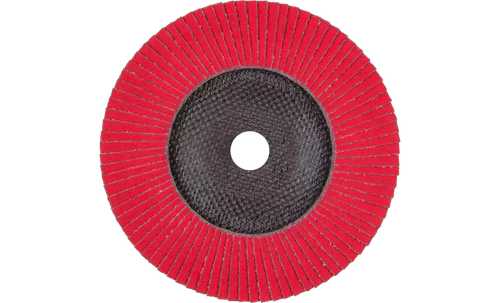 Pferd 62669 Polifan Flap Disc | 7/8" Arbor Hole | 7" Diameter | Ceramic Oxide 40 Grit | Type 29 | Sold by Box of 10