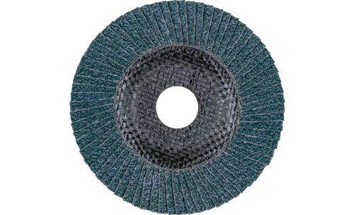 Pferd 60460 Polifan Flap Disc | 7/8" Arbor Hole | 4-1/2" Diameter | Zirconia Alumina 60 Grit | Type 27 | Sold by Box of 10