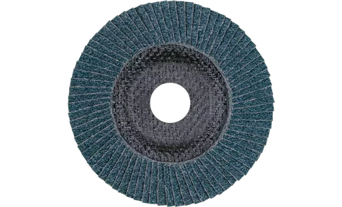Pferd 60468 Polifan Flap Disc | 7/8" Arbor Hole | 5" Diameter | Zirconia Alumina 80 Grit | Type 27 | Sold by Box of 10