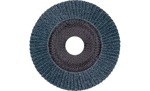 Pferd 62074 Polifan Flap Disc | 5/8-11" Arbor Hole | 4-1/2" Diameter | Zirconia Alumina 120 Grit | Type 29 | Sold by Box of 10