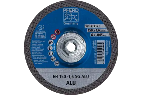 Pferd 63199 ALU SG Type 27 Cut-Off Wheel | 6" Diameter | 5/8-11" Arbor Hole | .045" Thickness | Sold by Box of 10