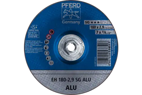 Pferd 63141 ALU SG Type 27 Cut-Off Wheel | 7" Diameter | 5/8-11" Arbor Hole | 1/8" Thickness | Sold by Box of 10