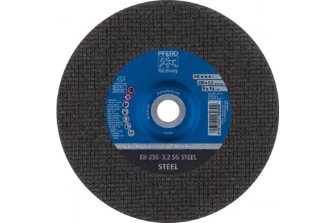 Pferd 63111 SG STEEL Type 27 Cut-Off Wheel | 9" Diameter | 7/8" Arbor Hole | 1/8" Thickness | Sold by Box of 25