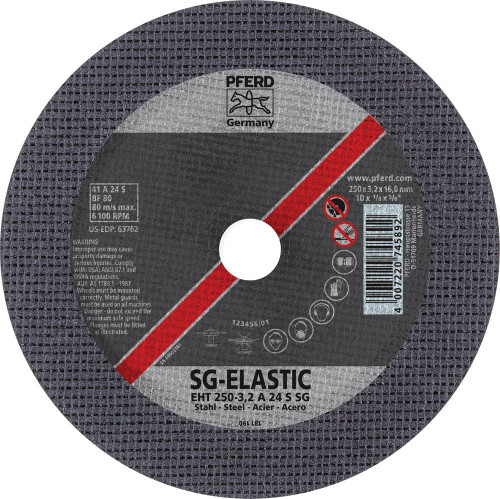 PFERD 1/8" Type 1 Flat Cut-Off Wheel | SG-ELASTIC