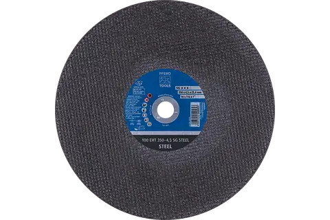 Pferd 64018 SG STEEL Type 1 Cut-Off Wheel | 14" Diameter | 1" Arbor Hole | 3/16" Thickness | Sold by Box of 10