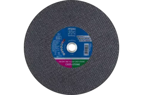 Pferd 64118 SG CAST + STONE Type 1 Cut-Off Wheel | 12" Diameter | 20 mm Arbor Hole | 1/8" Thickness | Sold by Box of 20