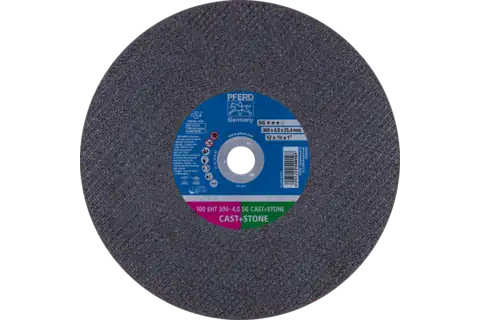 Pferd 64120 SG CAST + STONE Type 1 Cut-Off Wheel | 12" Diameter | 1" Arbor Hole | 1/8" Thickness | Sold by Box of 20