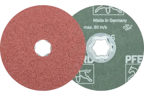 Pferd 40092 COMBICLICK Fiber Disc | 4-1/2" Diameter | Aluminum Oxide 36 Grit | Sold by Box of 25