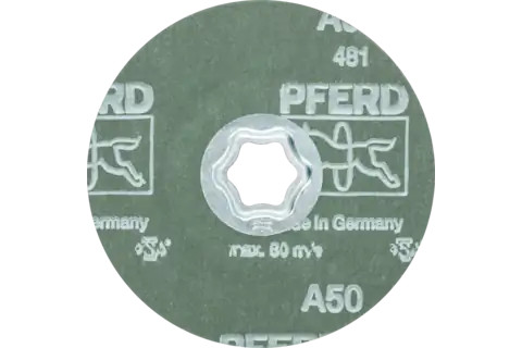 Pferd 40093 COMBICLICK Fiber Disc | 4-1/2" Diameter | Aluminum Oxide 50 Grit | Sold by Box of 25