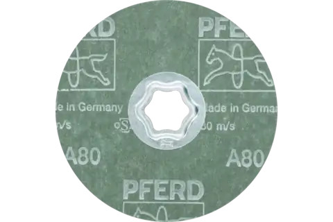 Pferd 40095 COMBICLICK Fiber Disc | 4-1/2" Diameter | Aluminum Oxide 80 Grit | Sold by Box of 25