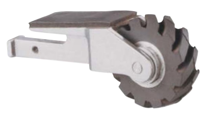 Dynabrade Dynafile III Contact Arm Assembly | 15356 | 2" D x 5/8" W | Rubber Wheel | 1" W Platen