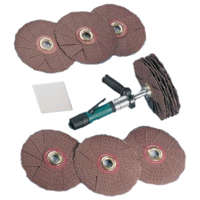 Dynabrade 52061 Dyninger Air-Powered Basic Versatility Kit | 0.4  HP Motor | 950 RPM