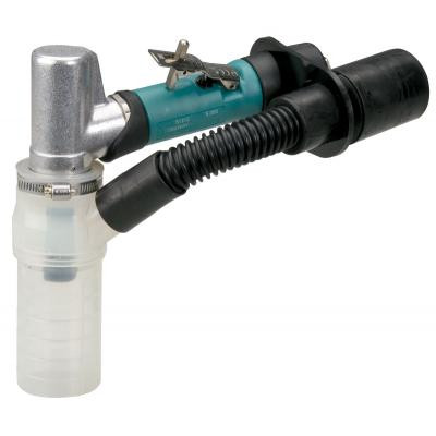 Dynabrade 56723 7 Degree Offset Die Grinder | Central Vacuum | 0.4 HP Motor | 25,000 RPM | Extended Muffler | Rear Exhaust | 1/4" & 6 mm Collets