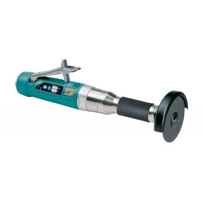Dynabrade 52578 3" Straight-Line 6" Extension Cut-Off Wheel Tool | 1 HP | 20,000 RPM | Rear Exhaust | 3/8"-24 Spindle Thread