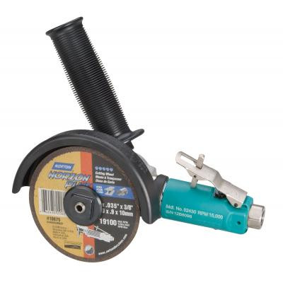 Dynabrade 52430 4" 7 Degree Offset Cut-Off Wheel Tool | 0.7 HP | 15,000 RPM | Gearless | Front Exhaust | 3/8"-24 Spindle Thread