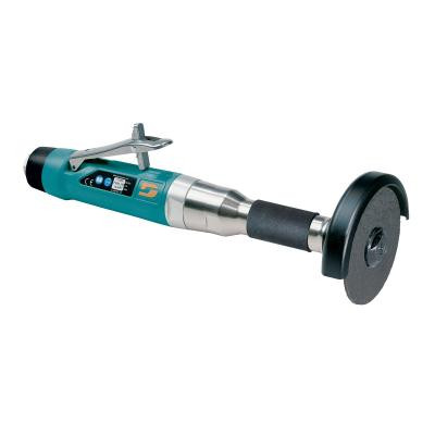 Dynabrade 52580 4" Straight-Line 6" Extension Cut-Off Wheel Tool | 1 HP | 18,000 RPM | Rear Exhaust | 3/8"-24 Spindle Thread