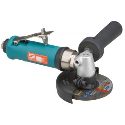 Dynabrade 54775 4" Right Angle Type 27 Depressed Center Wheel Grinder | 0.7 HP | 13,500 RPM | Geared Motor | Rear Exhaust | 3/8"-24 Spindle Thread