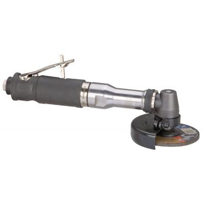 Dynabrade 54793 4" Extended Right Angle Type 27 Depressed Center Wheel Grinder | 0.7 HP | 13,500 RPM | Steel Housing | Rear Exhaust | 3/8"-24 Spindle Thread