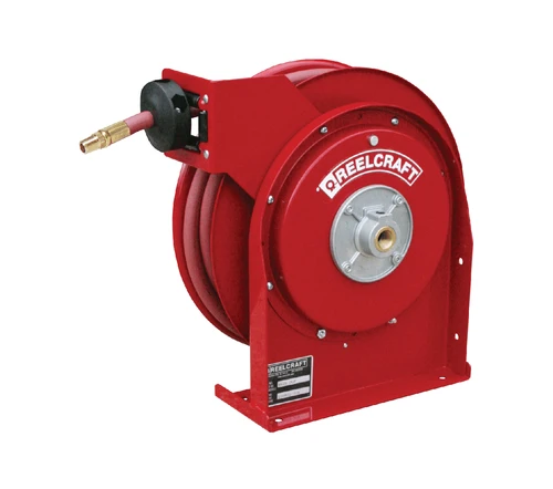 Reelcraft 4600 OLP Premium Duty Spring Retractable Hose Reel | 3/8 in. Hose Diameter | 25 Ft. Hose Length | 300 Max PSI
