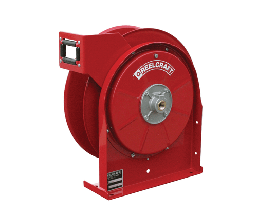 Reelcraft TH5400 OMP Dual Hydraulic Spring Retractable Hose Reel | 1/4 in. Hose Diameter | 25 Ft. Hose Length | 2,000 Max PSI
