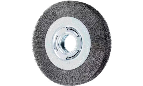 PFERD 81112 Medium Face Crimped Wire Wheel | 6" Diameter | 1-1/16" Width | Carbon Steel Wire