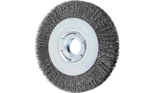 PFERD 81122 Medium Face Crimped Wire Wheel | 7" Diameter | 1" Width | Carbon Steel Wire