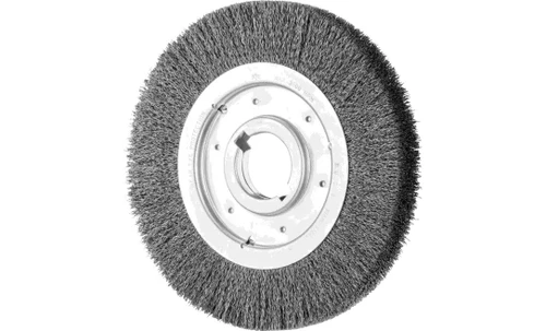 PFERD 81133 Medium Face Crimped Wire Wheel | 10" Diameter | 1-1/4" Width | Carbon Steel Wire