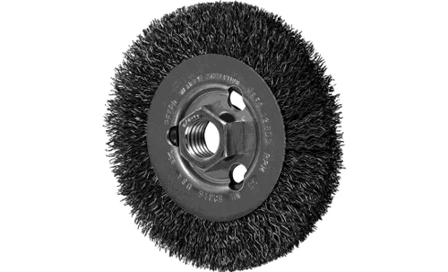 PFERD 82316 Crimped Wheel for Angle Grinders | 4" Diameter | 1/2" Width | Stainless Steel Wire (INOX) | Box of 5