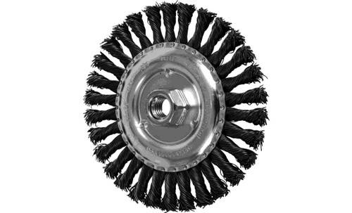 PFERD 82478 Full Cable Twist Knot Wheel | 6" Diameter | 1/2" Width | Carbon Steel Wire | Box of 10
