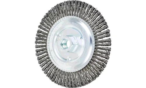 PFERD 82489 Stringer Bead Twist Knot Wheel | 6" Diameter | 1/8" Width | Carbon Steel Wire | Box of 10
