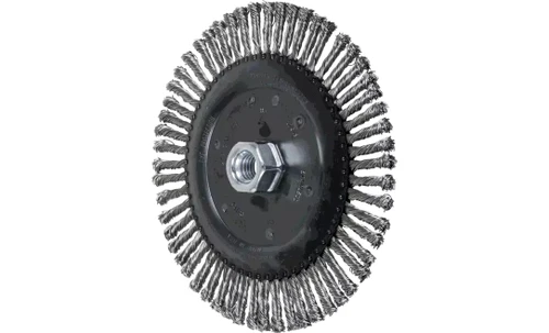 PFERD 82619 Stringer Bead Twist Knot Wheel | 6-7/8" Diameter | 3/16" Width | Stainless Steel Wire | Box of 10