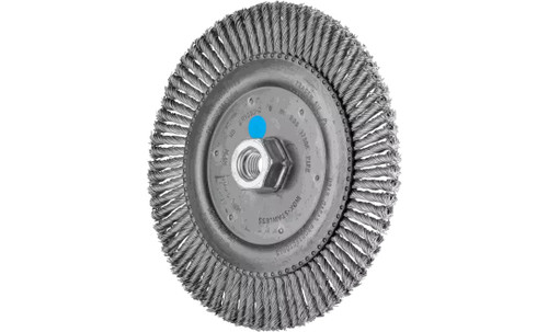 PFERD 82728 Stringer Bead Twist Knot Wheel | 6-7/8" Diameter | 3/16" Width | Stainless Steel Wire | Box of 10