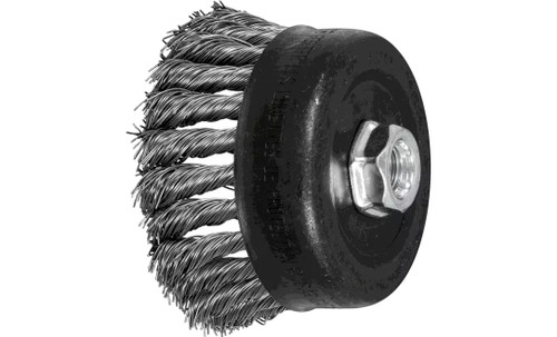 PFERD 82648 Knot Cup Brush | 4" Diameter | Stainless Steel Wire (INOX)