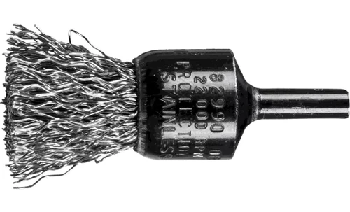 PFERD 82990 Crimped Wire End Brush | 3/4" Diameter | Stainless Steel Wire | Box of 10