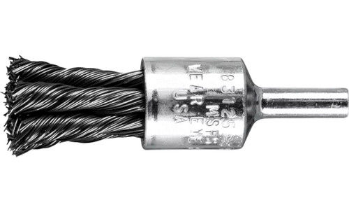 PFERD 83125 Knot Flared Cup End Brush | 1/2"Diameter | Carbon Steel Wire | Box of 10