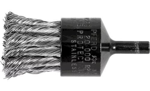 PFERD 83158 Knot Flared Cup End Brush | 1"Diameter | Stainless Steel Wire | Box of 10