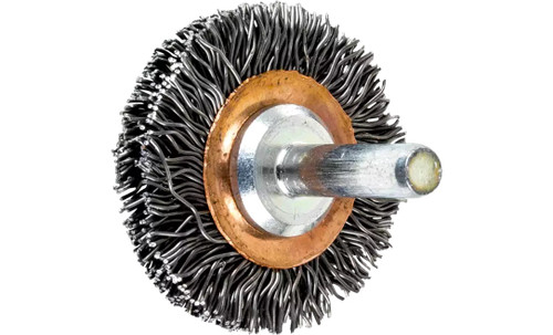 PFERD 82889 Crimped Wire Wheel Brush | 1-1/2"Diameter | Carbon Steel Wire | Box of 10