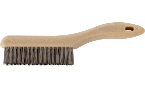 PFERD 85039 Shoe Handle Synthetic Scratch Brush | Stainless Steel Wire | Box of 12