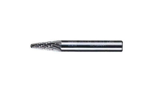 PFERD 25132 Carbide Bur | 1/4" Diameter | SCTI SL-1 | 14 Degree Taper Shape L with Radius End | Double Cut